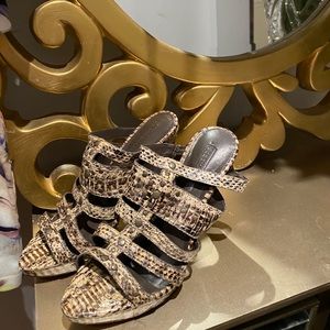 BCBG snake skin shoes...real snake
